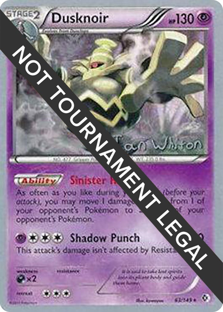 Dusknoir - 2013 (Ian Whiton) (63/149) (World Championship Decks)