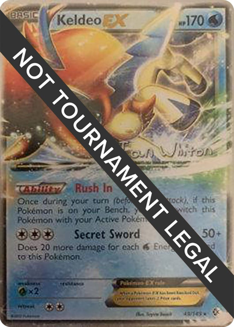 Keldeo EX - 2013 (Ian Whiton) (49/149) (World Championship Decks)
