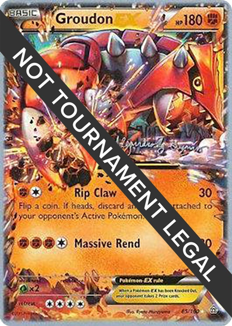 Groudon EX 2015 Alejandro Ng Guzman (85/160) [WCD]