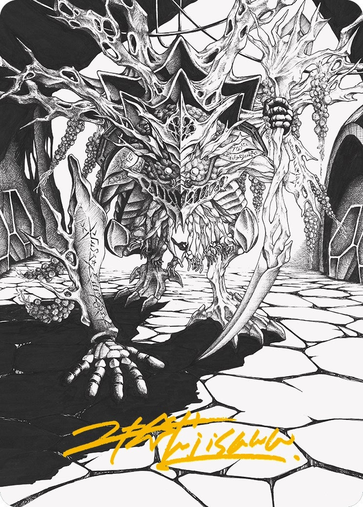 Thrun Breaker of Silence Art Card Gold Stamped Signature (76) [ASONE]