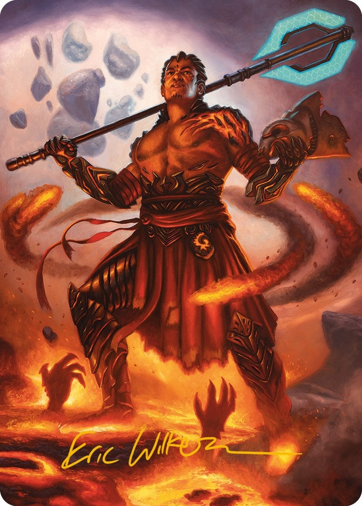 Koth Fire of Resistance Art Card Gold Stamped Signature (31) [ASONE]