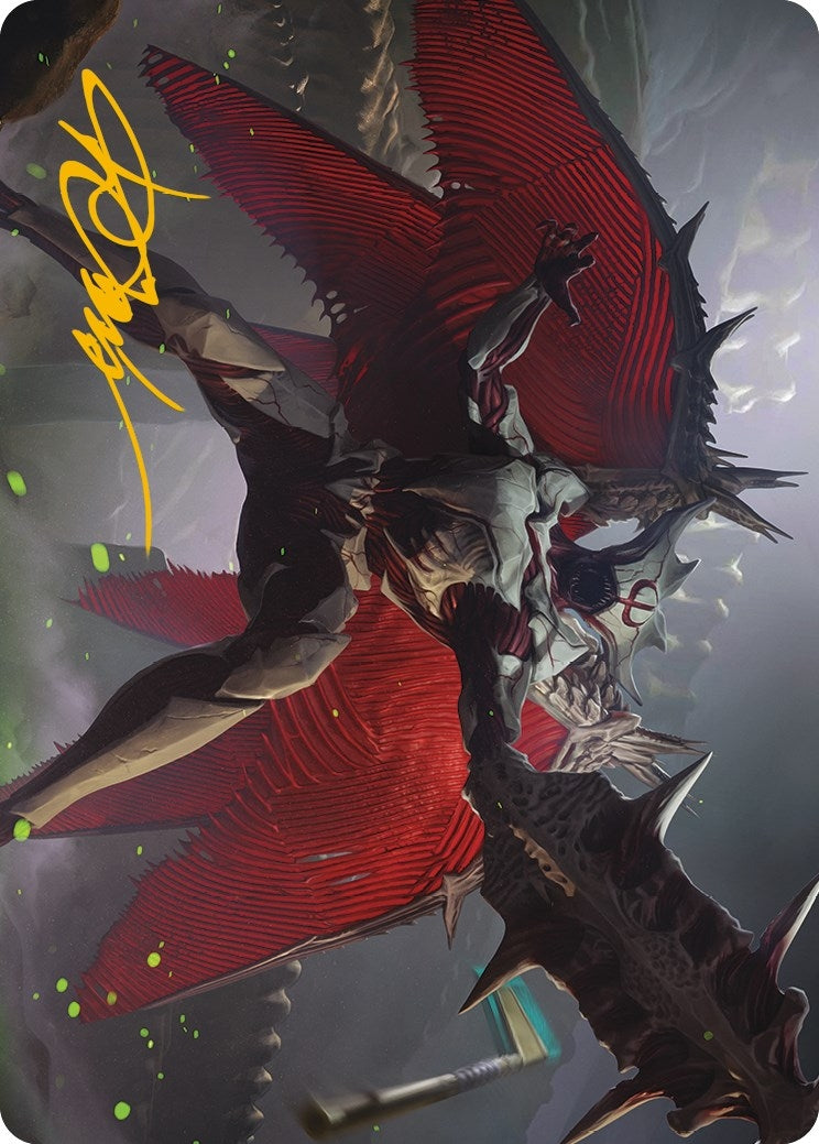 Phyrexian Vindicator Art Card 7 81 Gold Stamped Signature (7) [ASONE]