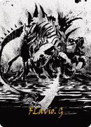 Karumonix the Rat King Art Card Gold Stamped Signature (70) [ASONE]