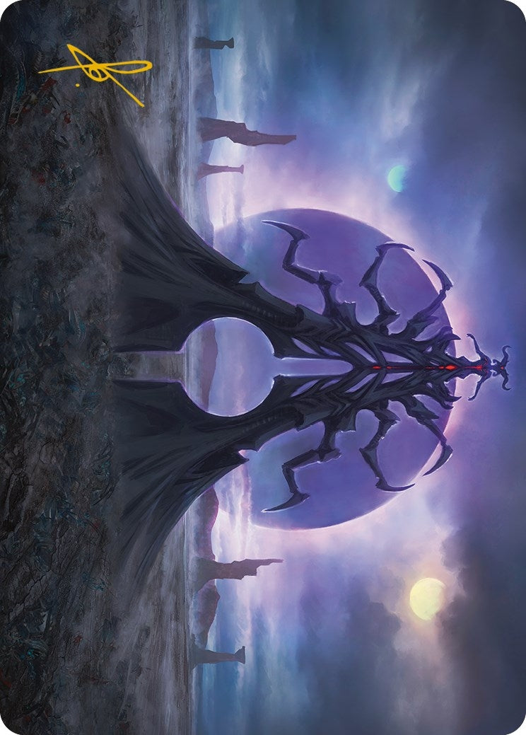 Black Suns Twilight Art Card Gold Stamped Signature (19) [ASONE]