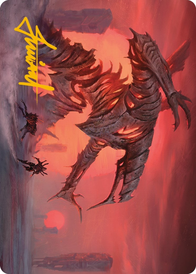 Red Suns Twilight Art Card Gold Stamped Signature (33) [ASONE]