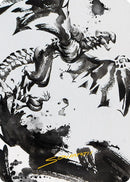 Quicksilver Fisher Art Card Gold Stamped Signature (68) [ASONE]