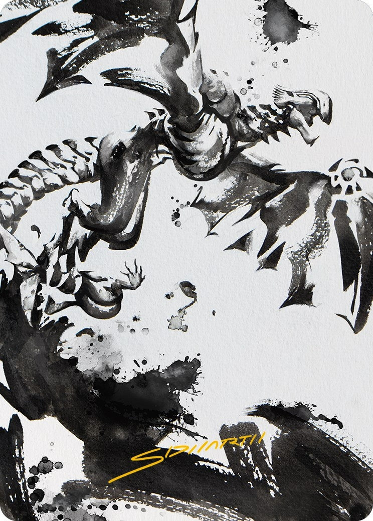 Quicksilver Fisher Art Card Gold Stamped Signature (68) [ASONE]