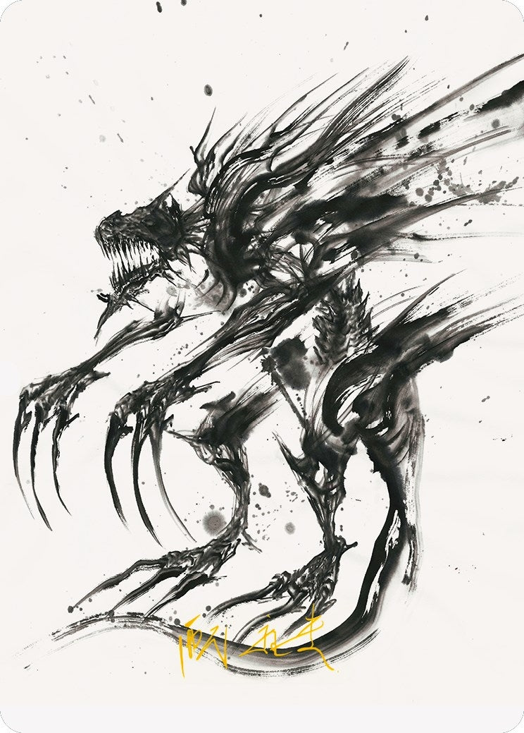 Phyrexian Obliterator Art Card Gold Stamped Signature (71) [ASONE]