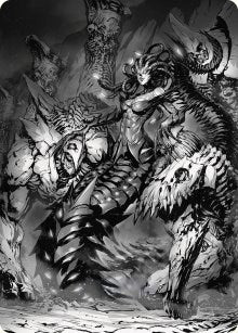 Vraska Betrayals Sting Art Card (72) [ASONE]