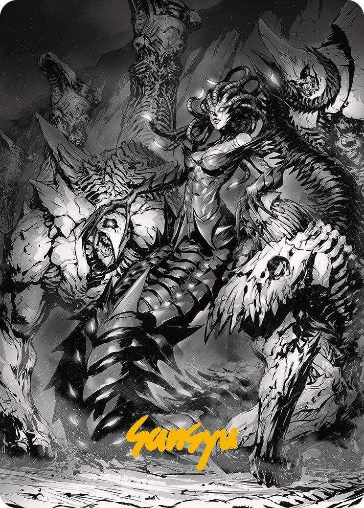 Vraska Betrayals Sting Art Card Gold Stamped Signature (72) [ASONE]