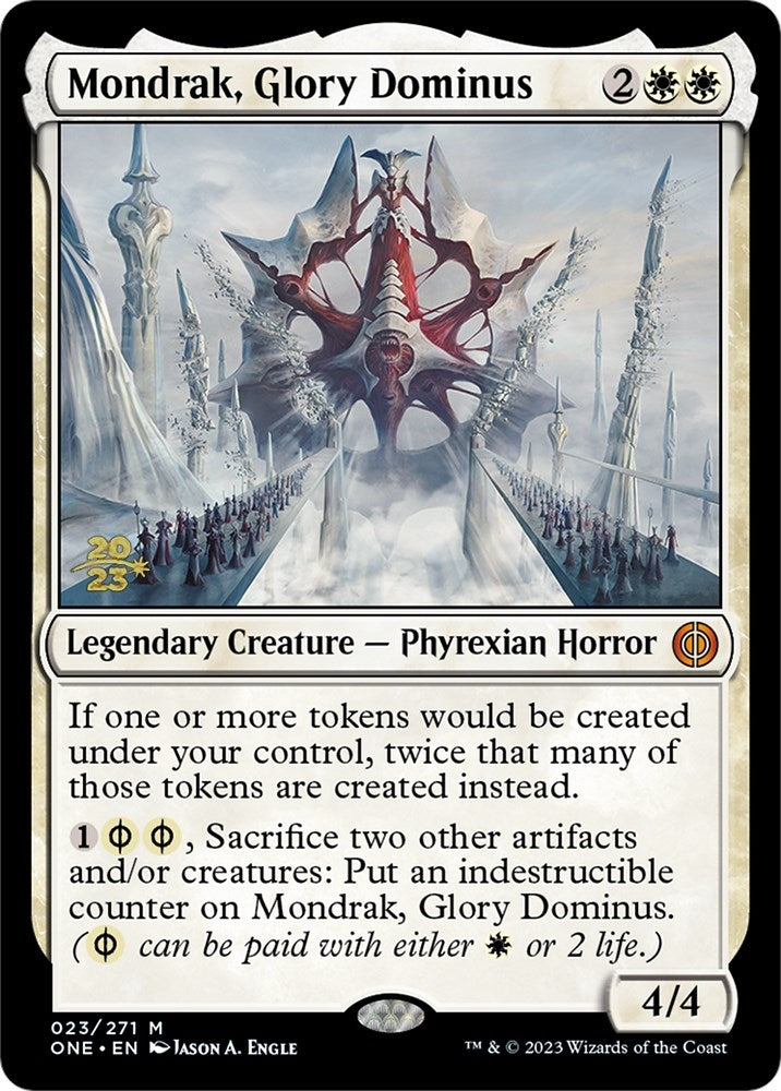 Mondrak, Glory Dominus [Phyrexia: All Will Be One Prerelease Promos]