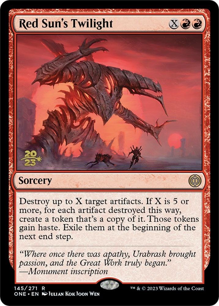 Red Sun's Twilight [Phyrexia: All Will Be One Prerelease Promos]