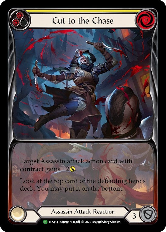 Image for Cut to the Chase (Yellow) [Flesh and Blood: Promo Cards]