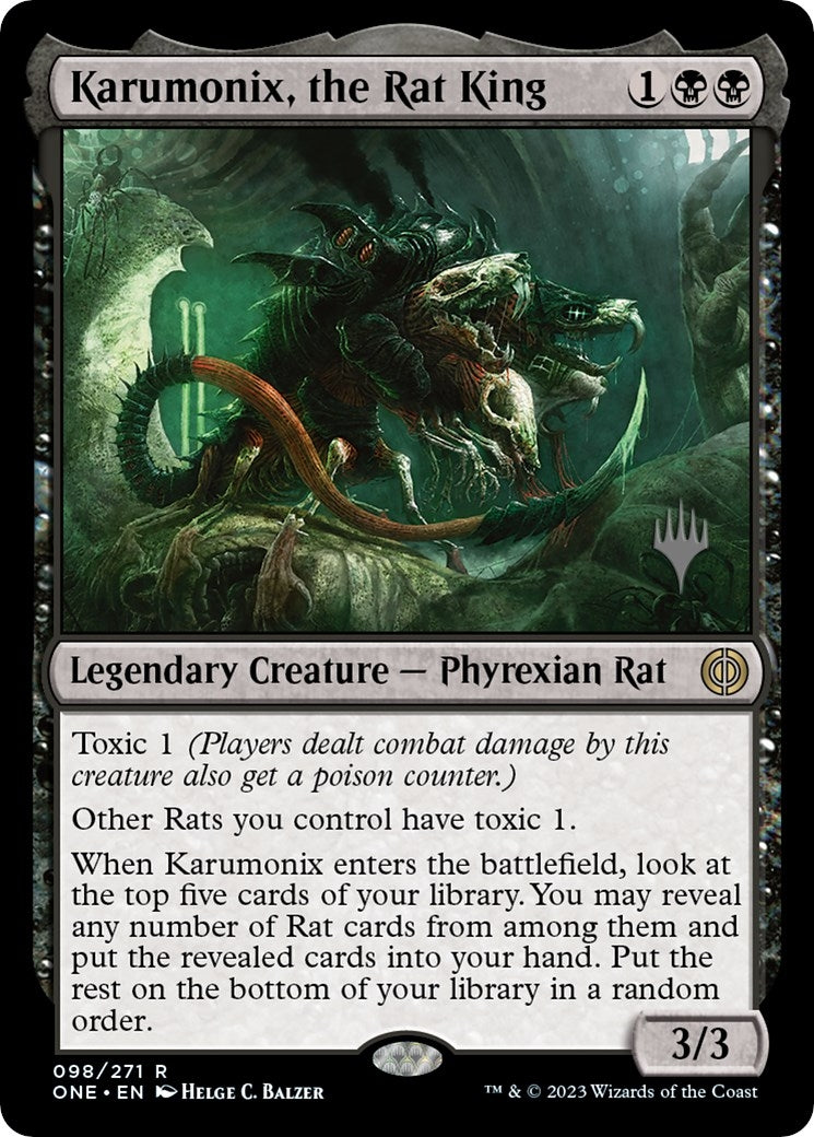Karumonix, the Rat King (Promo Pack) [Phyrexia: All Will Be One Promos]