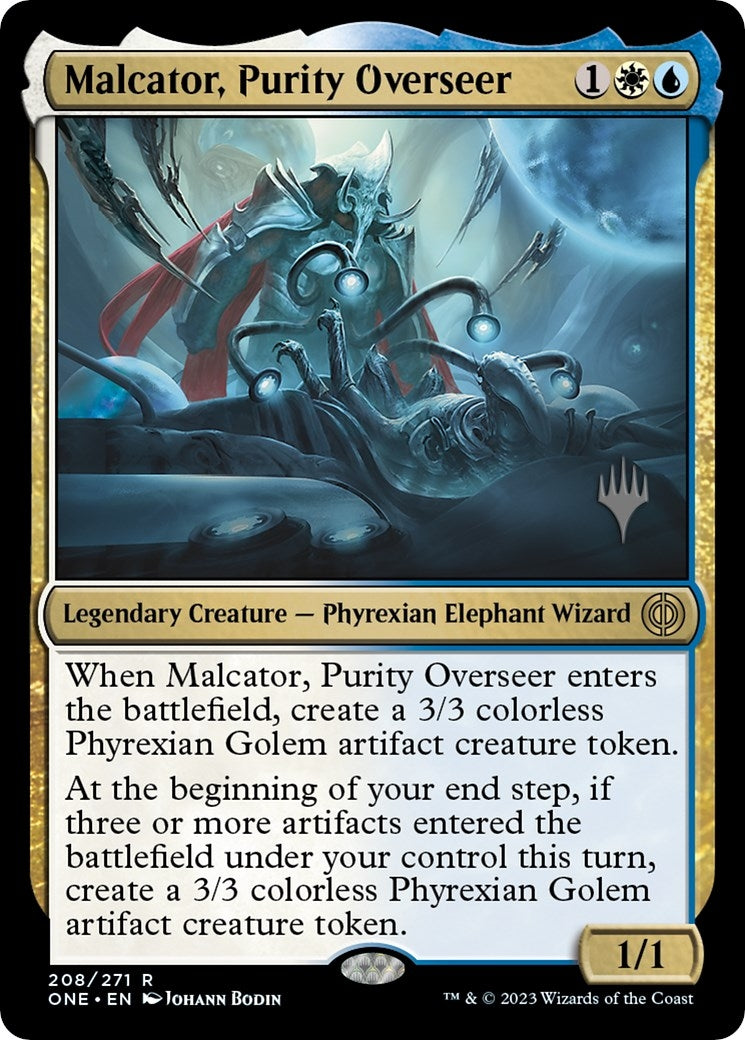 Malcator, Purity Overseer (Promo Pack) [Phyrexia: All Will Be One Promos]