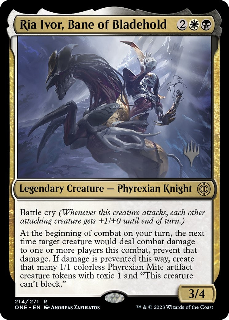 Ria Ivor, Bane of Bladehold (Promo Pack) [Phyrexia: All Will Be One Promos]