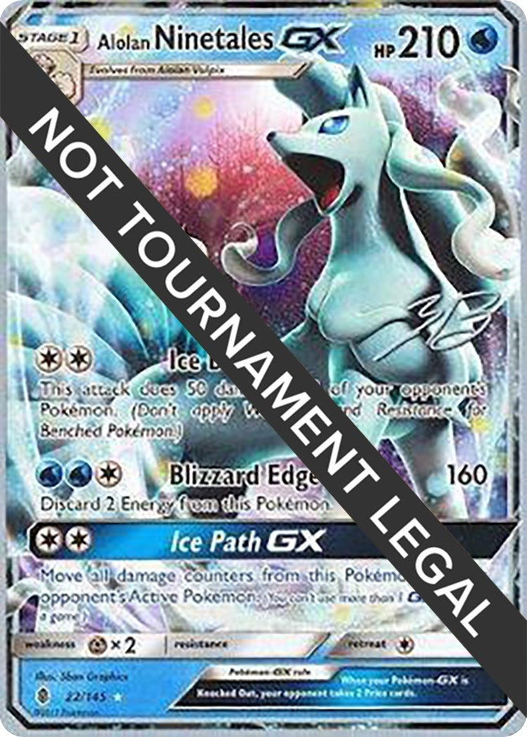 Alolan Ninetales GX 2017 Zachary Bokhari (22/145) [WCD]