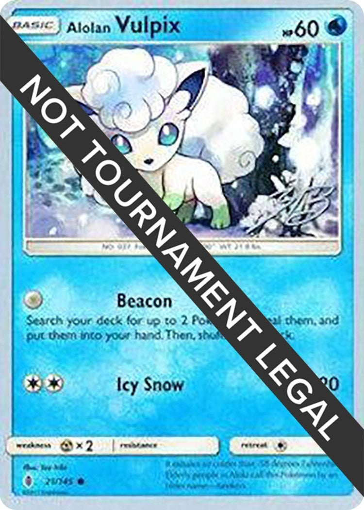 Alolan Vulpix 2017 Zachary Bokhari (21/145) [WCD]