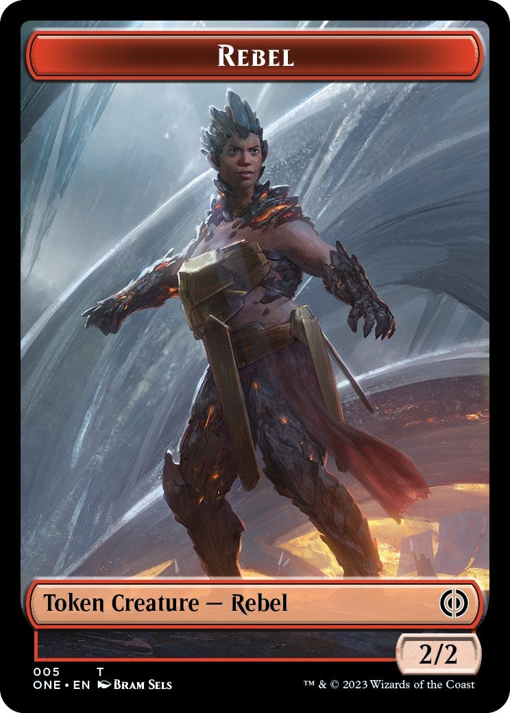 Rebel Phyrexian Germ Double sided Token [ONE]