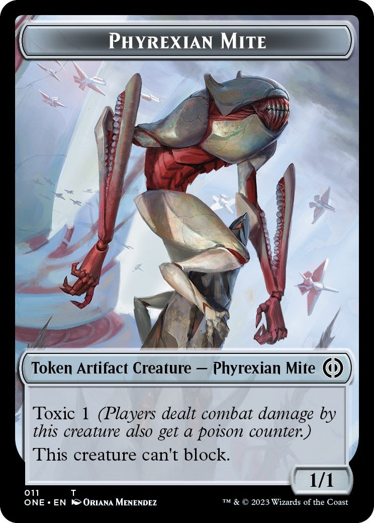 Phyrexian Mite 011 Phyrexian Goblin Double sided Token [ONE]