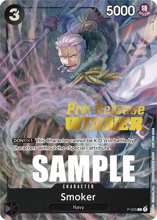 Smoker Pre Release Winner (P-025) [OP-PR]