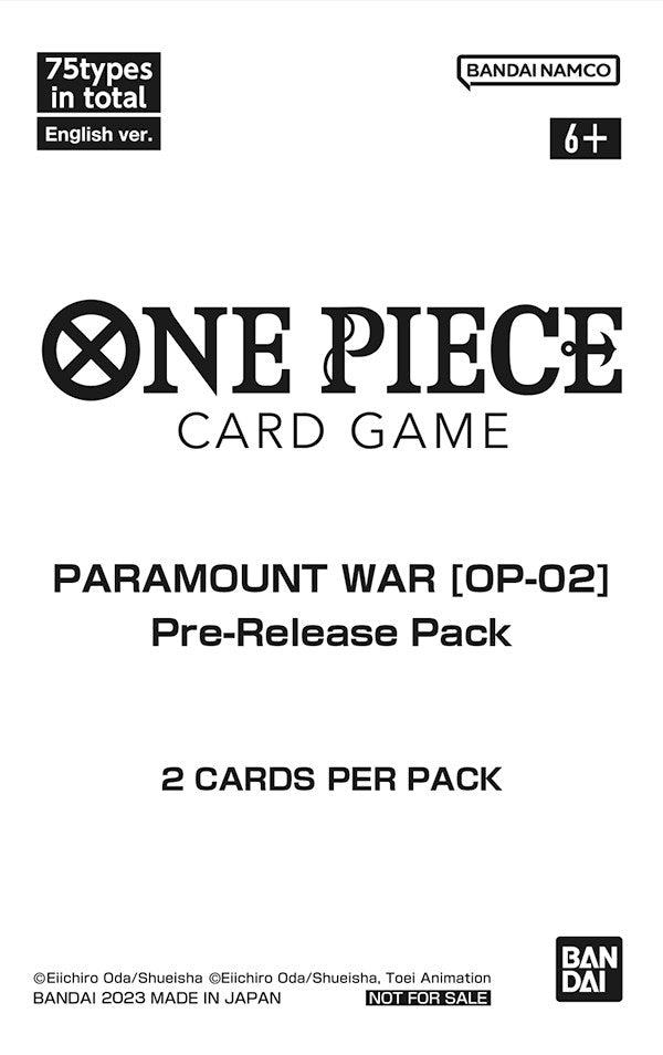 Paramount War Pre Release Pack [OP02 PRE]