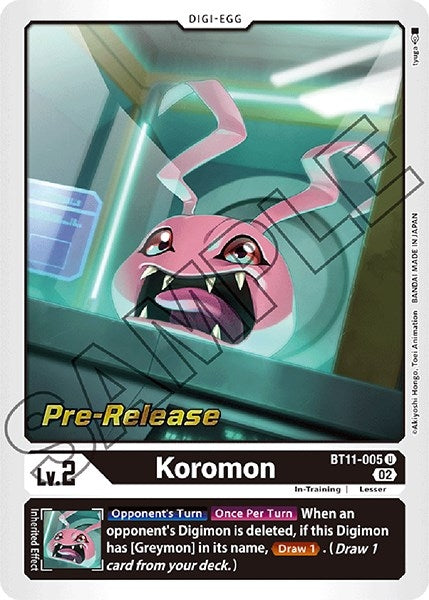 Image for Koromon [Dimensional Phase Pre-Release Cards]