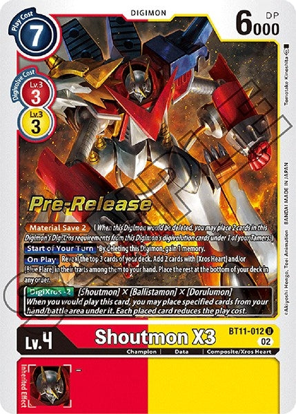 Image for Shoutmon X3 [Dimensional Phase Pre-Release Cards]