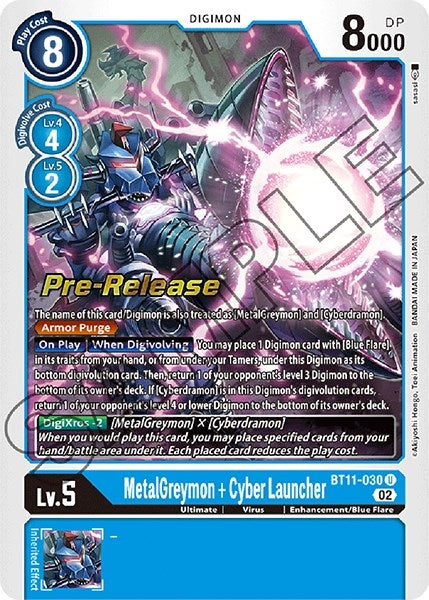 Image for MetalGreymon + Cyber Launcher [Dimensional Phase Pre-Release Cards]