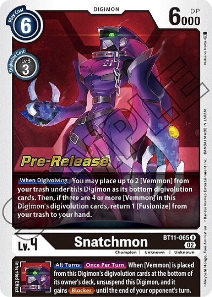 Image for Snatchmon [Dimensional Phase Pre-Release Cards]