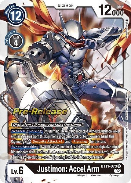 Image for Justimon: Accel Arm [Dimensional Phase Pre-Release Cards]