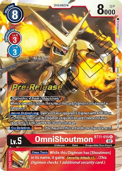Image for OmniShoutmon [Dimensional Phase Pre-Release Cards]