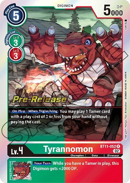 Image for Tyrannomon [Dimensional Phase Pre-Release Cards]
