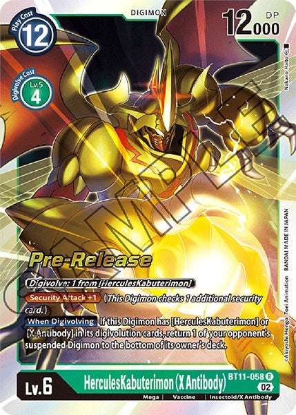 Image for HerculesKabuterimon (X Antibody) [Dimensional Phase Pre-Release Cards]