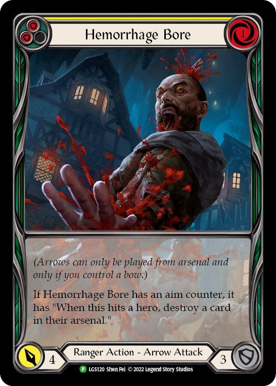 Image for Hemorrhage Bore (Yellow) - LGS120 [Flesh and Blood: Promo Cards]