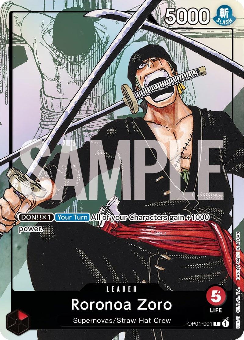 Roronoa Zoro OP01 001 Alternate Art (OP01-001) [OP-PR]