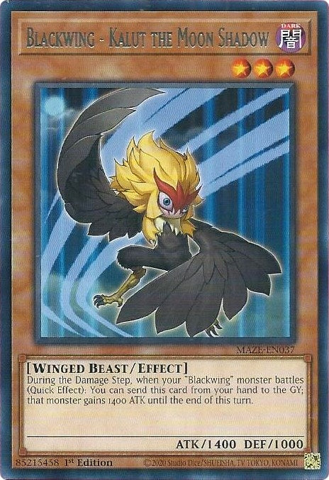 Blackwing Kalut the Moon Shadow (MAZE-EN037) [MAZE]