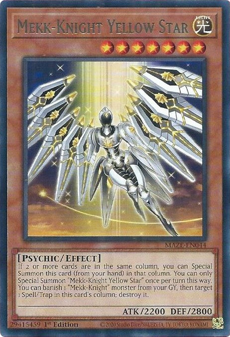 Mekk Knight Yellow Star (MAZE-EN044) [MAZE]