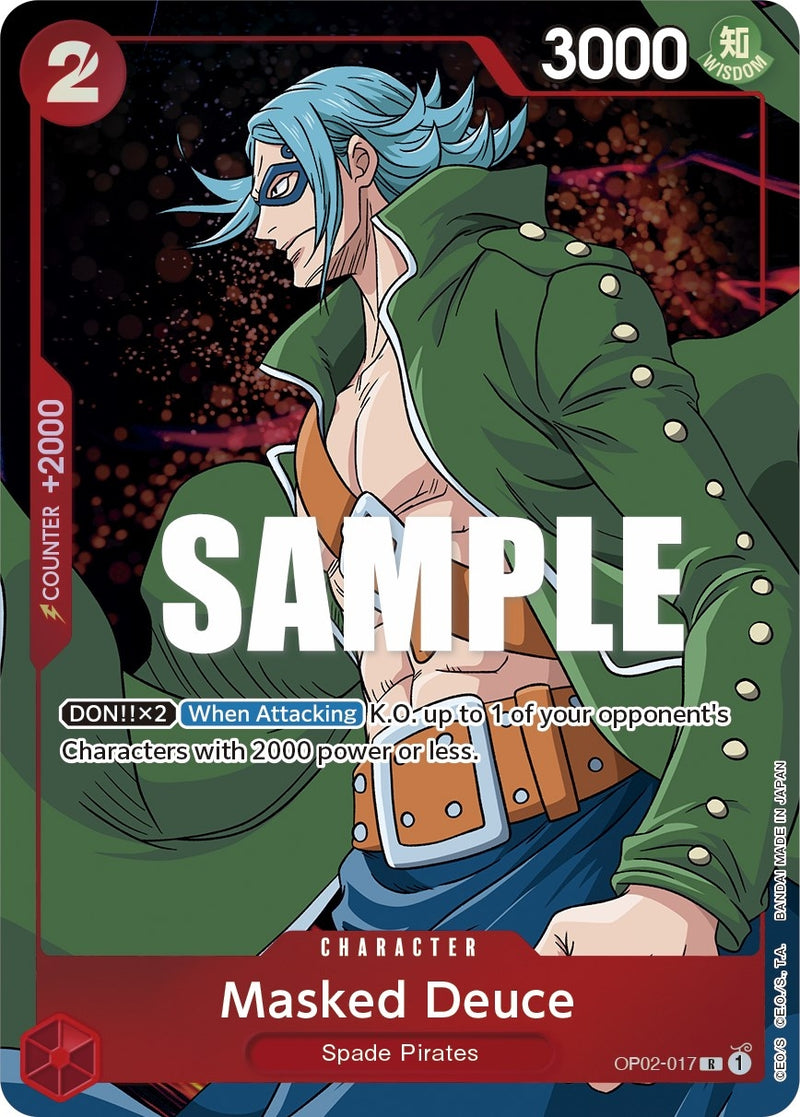 Masked Deuce Alternate Art (OP02-017) [OP02]