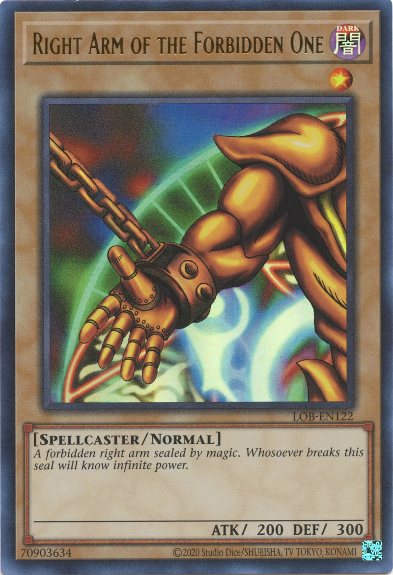 Right Arm of the Forbidden One (LOB-EN122) [LOB-EN]