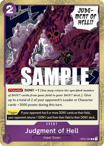Judgment of Hell (OP02-089) [OP02]