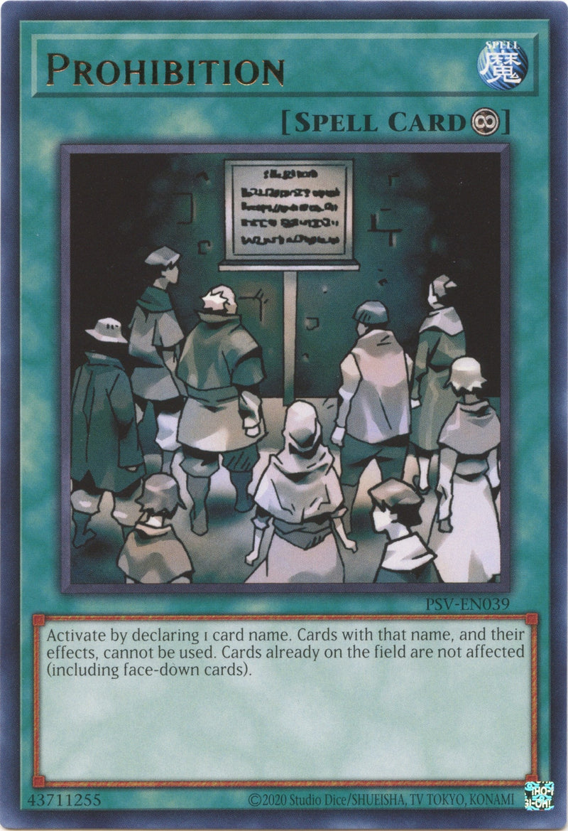 Prohibition (PSV-EN039) [PSV-EN]