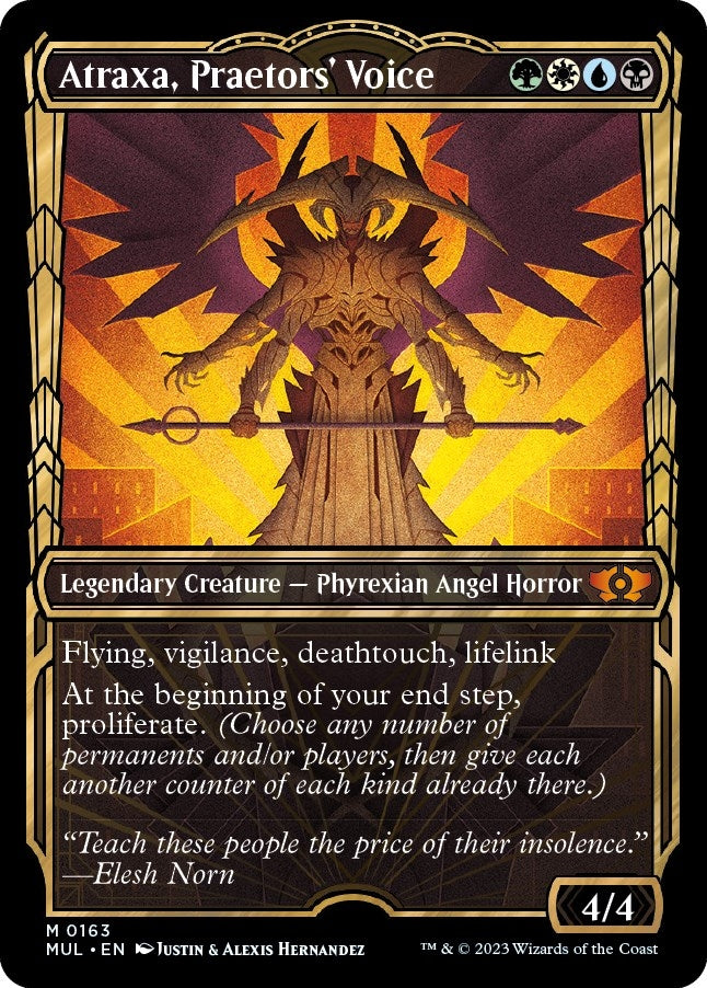 Atraxa Praetors Voice Halo Foil (163) [MUL]