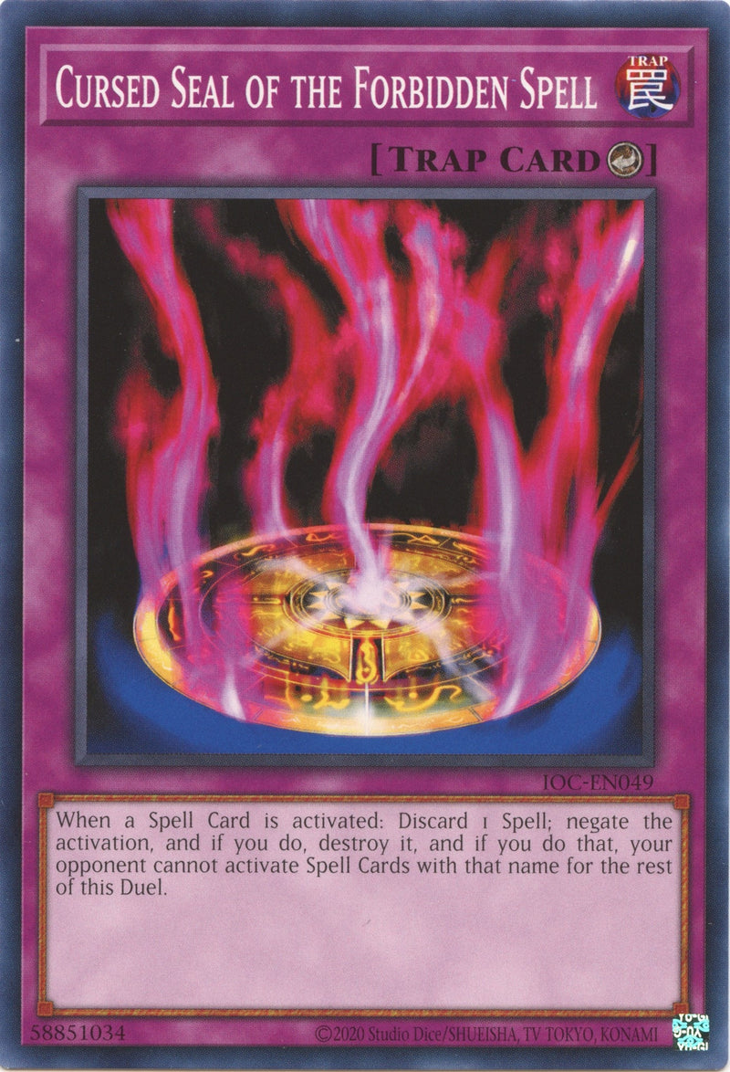 Cursed Seal of the Forbidden Spell (IOC-EN049) [IOC-EN]