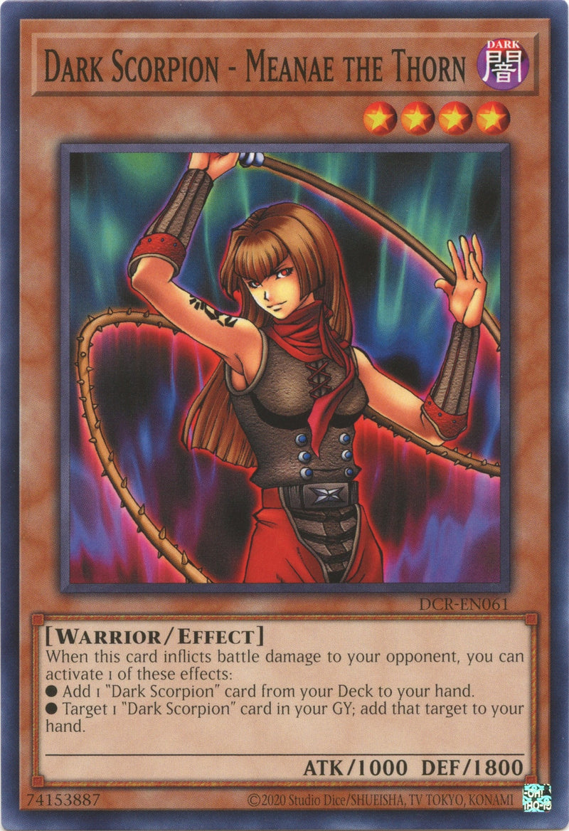 Dark Scorpion Meanae the Thorn (DCR-EN061) [DCR-EN]