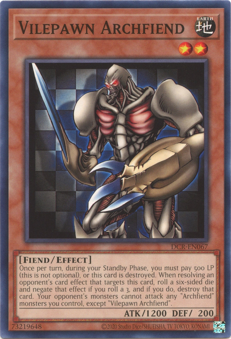 Vilepawn Archfiend (DCR-EN067) [DCR-EN]