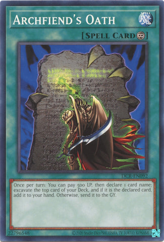 Archfiends Oath (DCR-EN092) [DCR-EN]