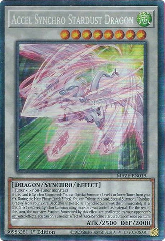 Accel Synchro Stardust Dragon CR (MAZE-EN019) [MAZE]