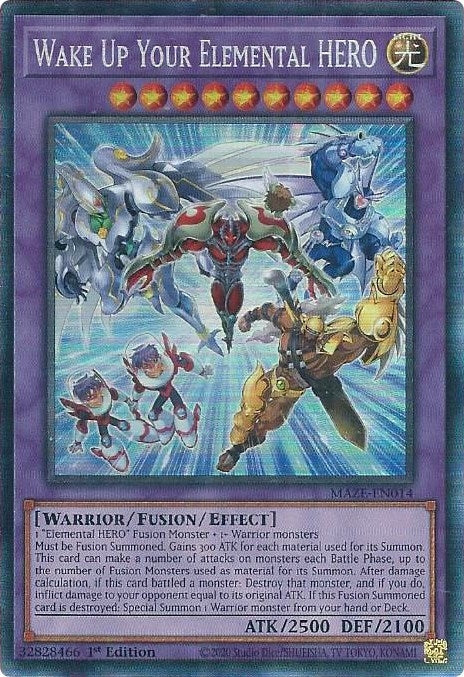 Wake Up Your Elemental HERO CR (MAZE-EN014) [MAZE]