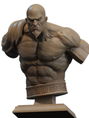 Kratos Resin Bust - view 2